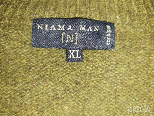Conbipel (XL) мъжки вълнен пуловер 100% Lambs Wool, снимка 9 - Пуловери - 52125830