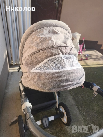 Комбинирана количка 3в1 LORELLI Premium POLAND MIA AIR LIGHT&DARK GREY, снимка 4 - Детски колички - 52664357