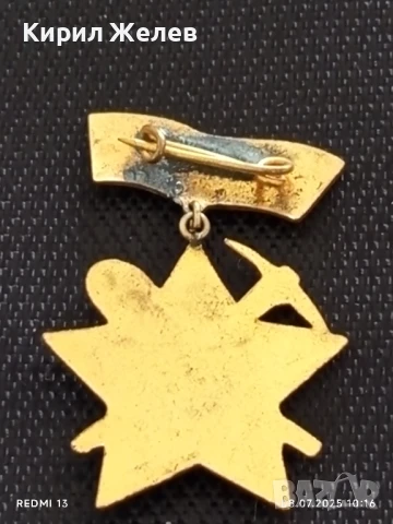 Значка бригадирско движение СТРОИМ ЗА РОДИНАТА от соца за КОЛЕКЦИОНЕРИ 45643, снимка 6 - Антикварни и старинни предмети - 50946664