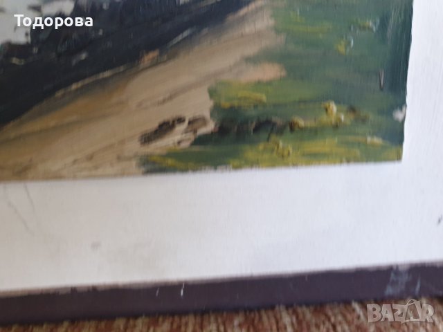 Два броя стари маслени картини- стария Созопол., снимка 5 - Картини - 38337424