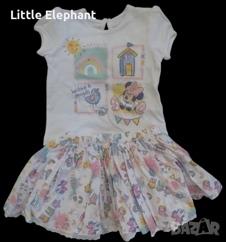 Лот Дисни"Minnie Mouse" за момиченце на 6-9 мес"Minnie Sun"/,Англия/нов 