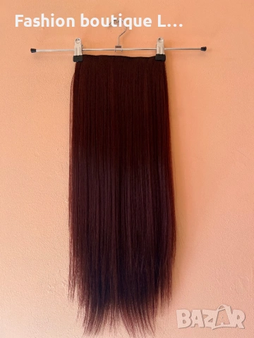 7,65 евро ‼️ 15 лева ‼️  Екстеншън на треса 100 грама ❤️ Дължина - 60 см. ✔️ Ширина - 25 см. 😍  , снимка 13 - Аксесоари за коса - 53025010