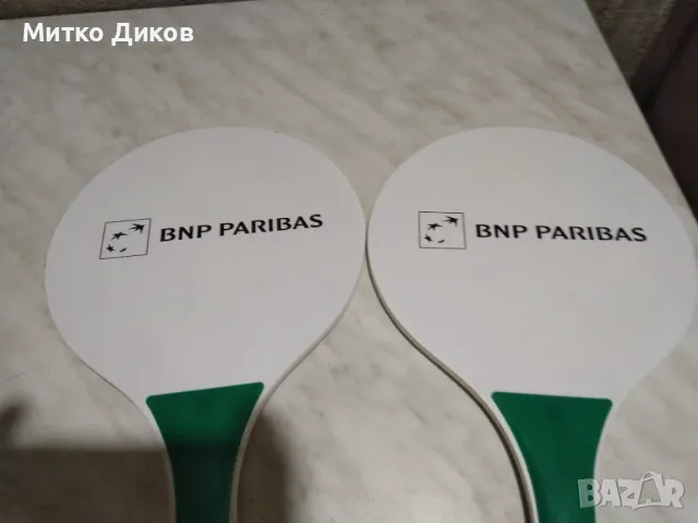 Хилки за плажен тенис 2 броя 33х19см като нови, снимка 2 - Тенис - 48613869