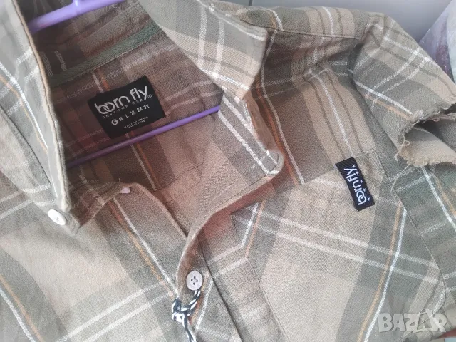 Born Fly - НОВА оригинална мъжка риза къс ръкав, снимка 8 - Ризи - 49809756