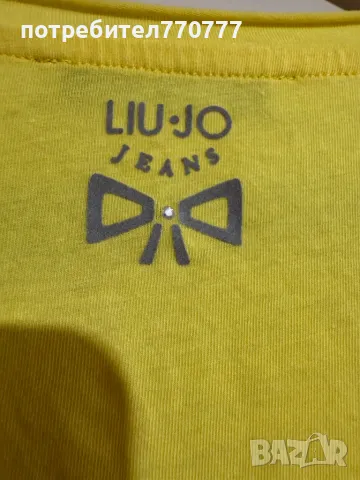 Чисто нова оригинална жълта тениска Liu jo, снимка 5 - Тениски - 49840590