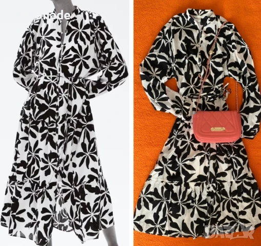 Нова дамски рокля Манго С размер, снимка 3 - Рокли - 51371893