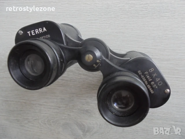 № 8107 Стар бинокъл TERRA 8x40  , снимка 4 - Други ценни предмети - 50755847