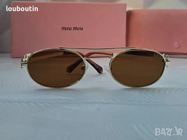 Miu 2024 дамски слънчеви очила елипса, снимка 14 - Слънчеви и диоптрични очила - 38152005