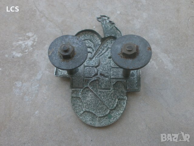 СТАРА ЕМБЛЕМА ФРЕНСКА ФУТБОЛНА ФЕДЕРАЦЯ ПЕТЕЛ АВТО БАДЖ, снимка 8 - Антикварни и старинни предмети - 37629415