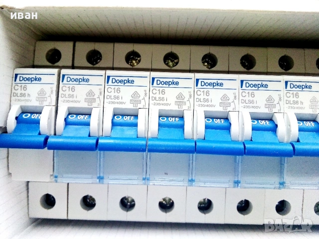 Автоматични монофазни предпазители 16А Doepke - 24бр.нови в кутии., снимка 3 - Други машини и части - 53941866