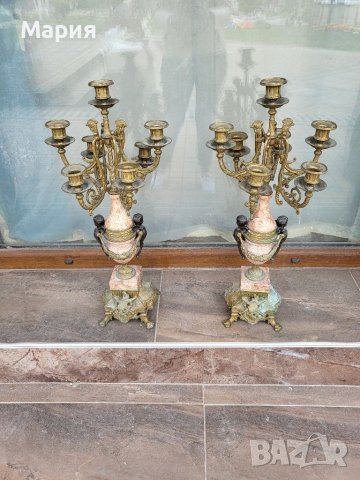 Два броя свещници 065, снимка 4 - Антикварни и старинни предмети - 40685726