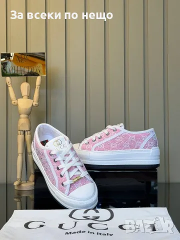 Gucci Дамски Маратонки👟Дамски Спортни Обувки👟Платненки Гучи👟Кецове - 3 Цвята Код E184, снимка 10 - Маратонки - 55974260