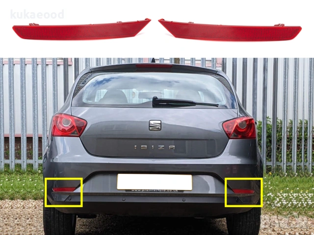 Рефлектор за задна броня на Seat Ibiza 6J Facelift, снимка 3 - Части - 54105585