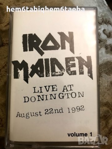 Рядки касетки! Iron Maiden - Live at Donnington -1 и 2 - 1992 - Unison