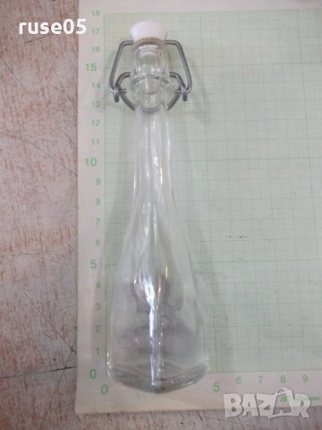 Шише с порцеланова клапа за затваряне и метална апликация, снимка 4 - Други ценни предмети - 33715070