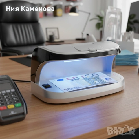 Детектор за фалшиви банкноти – преносим UV детектор с магнитен сензор и вградена батерия
