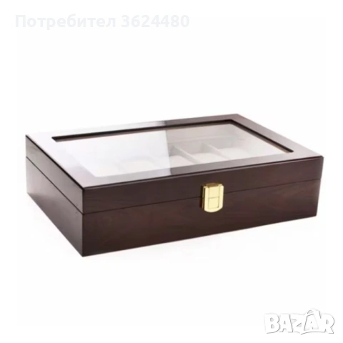 Голяма дървена кутия органайзер за часовници 4862, снимка 2 - Други - 53309273
