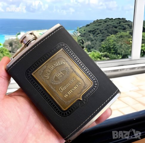 манерка за алкохол JACK DANIELS подаръчна неръждаема стомана 266 мл, снимка 2 - Подаръци за юбилей - 42081478