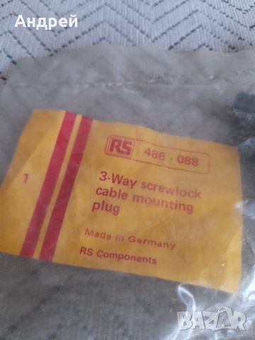 Стар кабелен конектор RS Components, снимка 2 - Други ценни предмети - 42627767