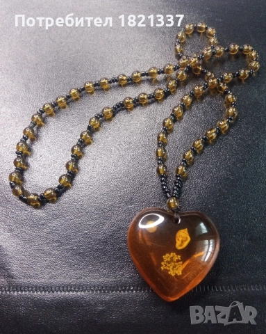 Гердан с кехлибар , снимка 5 - Колиета, медальони, синджири - 51896418