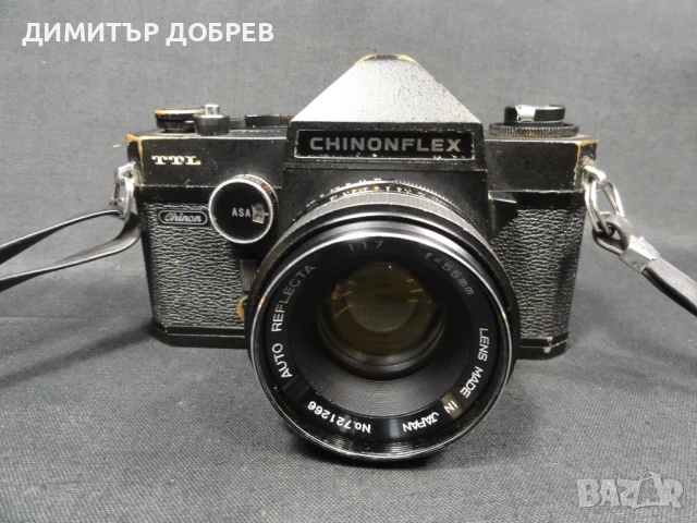 CHINON CHINONFLEX TTL SLR ФОТОАПАРАТ С ОБЕКТИВ AUTO REFLECTA 55mm 1:1,7 M42