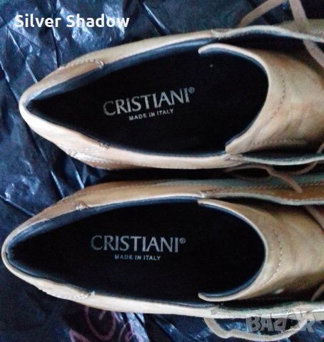 Мъжки обувки в ретро стил на "CRISTIANI", Made in Italy, снимка 4 - Официални обувки - 31490481