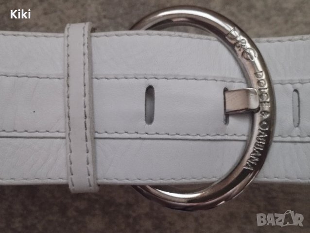 Dolce & Gabbana Бял кожен колан, снимка 4 - Колани - 51070005