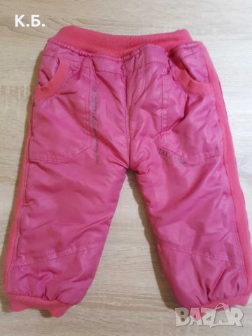 Ватирано шуляково панталонче р-р 80, снимка 1