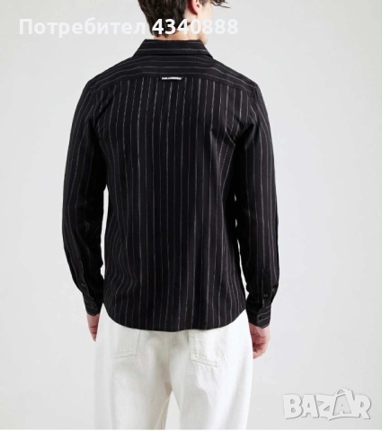 Мъжка риза Karl Lagerfeld, снимка 3 - Ризи - 52799576