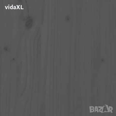 vidaXL Кутии за съхранение с капаци 3 бр сиви борова дървесина масив, снимка 9 - Кутии за съхранение - 56147949