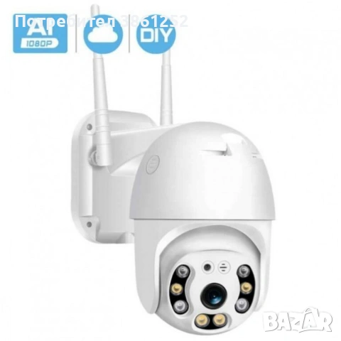 Водоустойчива, безжична камера с нощно видеонаблюдение и запис на карта, снимка 2 - Камери - 53281456