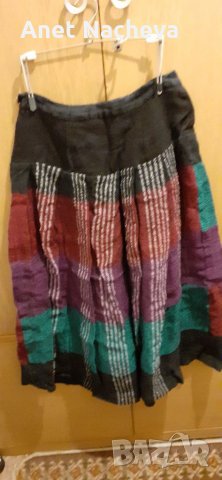 Пола есенно зимна вълнена  , разноцветно рае, снимка 2 - Поли - 31893339