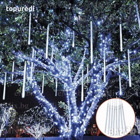 LED ВИСУЛКИ "ПАДАЩ СНЯГ" WHITE, снимка 4 - Лед осветление - 50725840