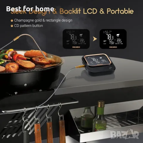  WiFi & Bluetooth 5.1 Термометър за месо, снимка 4 - Други - 49505431