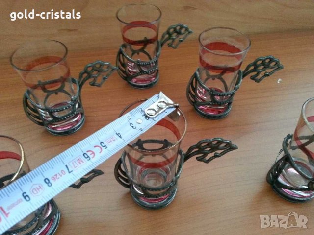 Руски стакани подстакани чашки чаши, снимка 5 - Антикварни и старинни предмети - 30720382