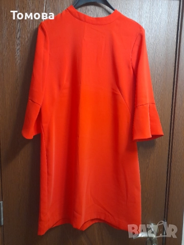 Червена дамска рокля № М, снимка 2 - Рокли - 51759248