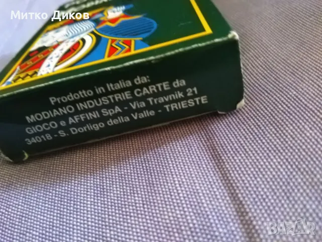Модиано италиански маркови карти за игра 52+2 пластик, снимка 13 - Карти за игра - 47656305