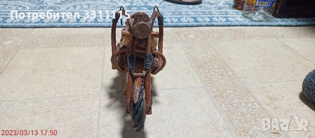 Мотор от дърво , ръчна изработка , снимка 2 - Антикварни и старинни предмети - 39986843