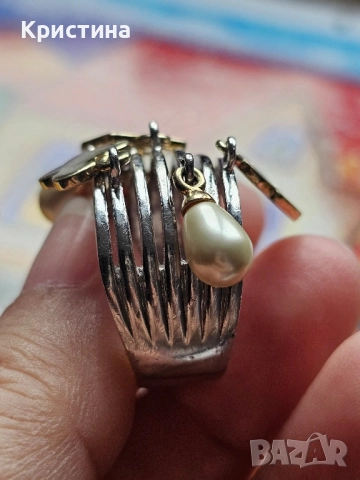 Марков сребърен пръстен с талисмани, снимка 4 - Пръстени - 51955594