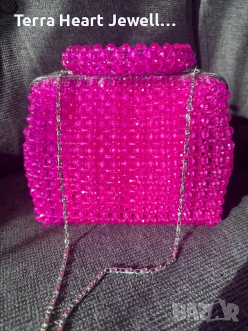 Дамска чанта от кристални мъниста и метална рамка , снимка 11 - Чанти - 52502126