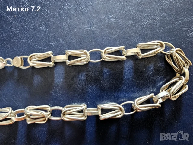 сребърен ланец -12, снимка 5 - Колиета, медальони, синджири - 51216660