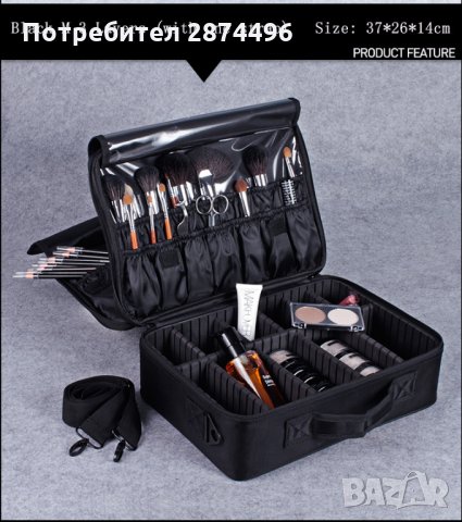 2181 Професионален куфар - органайзер за козметика, снимка 3 - Други - 30933557