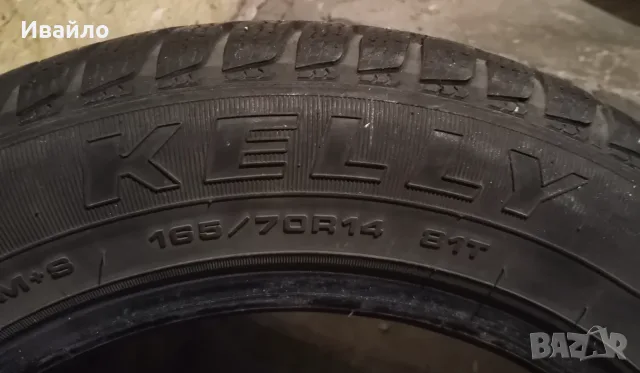 Продавам 1 брой зимна гума 165.70.14 дот 2021 KELLY , снимка 2 - Гуми и джанти - 56131637