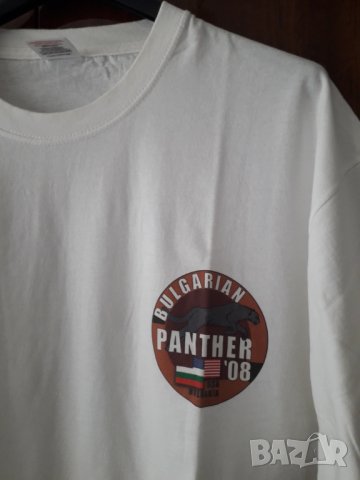 Мъжка лятна бяла фланелка с лого, снимка 3 - Тениски - 29607741