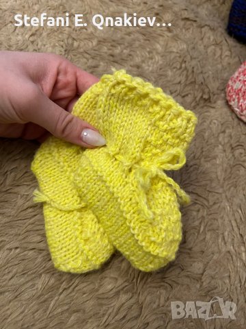 Бебешки плетени чорапки , снимка 4 - Бебешки чорапи - 39363679