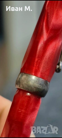 стара химикалка Montegrappa със сребро, снимка 3 - Антикварни и старинни предмети - 53352016