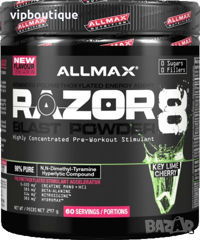 NEW Razor8 Blast Powder 297 грама 60 дози, снимка 2 - Хранителни добавки - 42078928