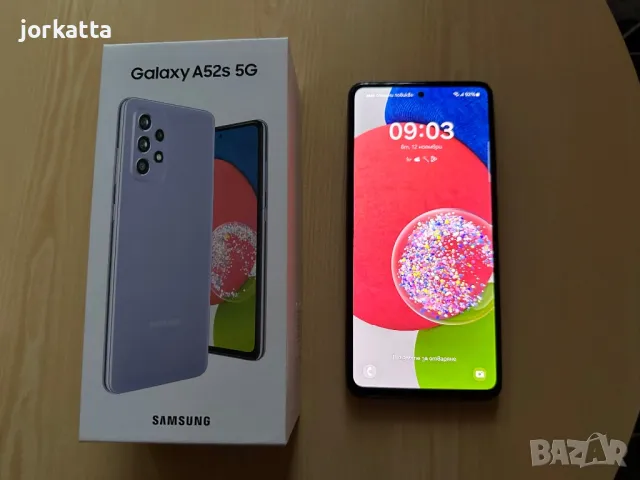 Samsung A52s Violet Ram 6/128 Вътрешна памет Отключен!, снимка 1 - Samsung - 47942264