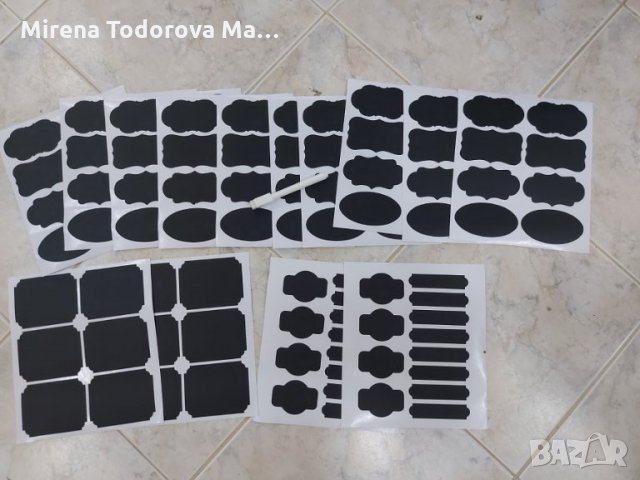 Етикети органайзер за буркани за подправки и билки, снимка 3 - Аксесоари за кухня - 35585186