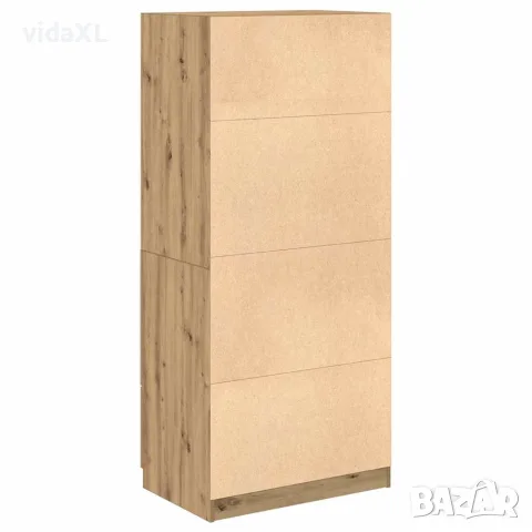 vidaXL Гардероб Artisan Дъб 80x52x180 cm Инженерна дървесина, снимка 6 - Гардероби - 56148241
